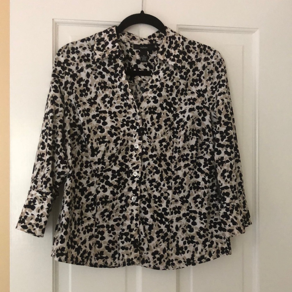 V-Neck Button Down Shirt.